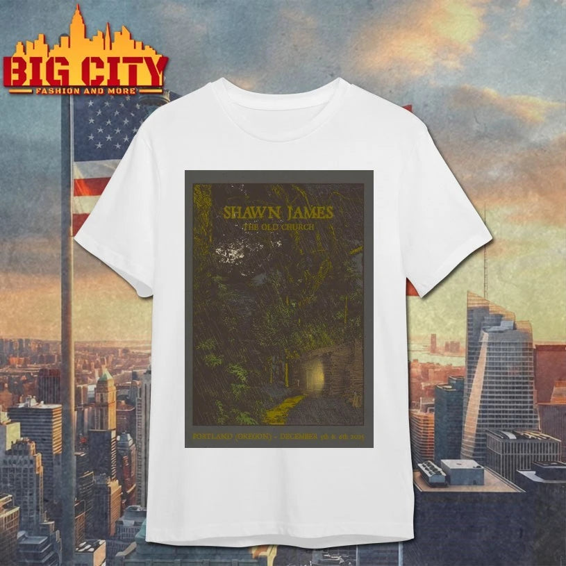 Shawn James 12-5 12-6-2025 The Old Church Concert Hall Portland OR Poster shirt