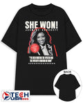 She Won Jasmine Crockett shirt