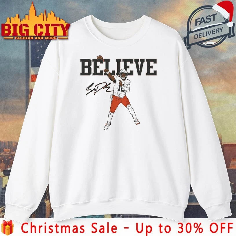 Shedeur Sanders Believe signature shirt
