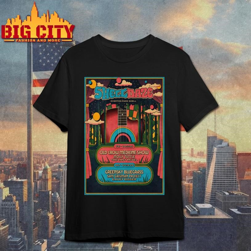 Shell Daze Music Festival 4.17-4.18.2026 Memphis TN Poster shirt