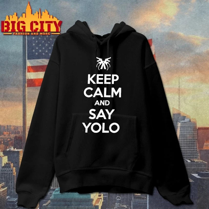 Shimmi Keep Calm And Say Yolo shirt