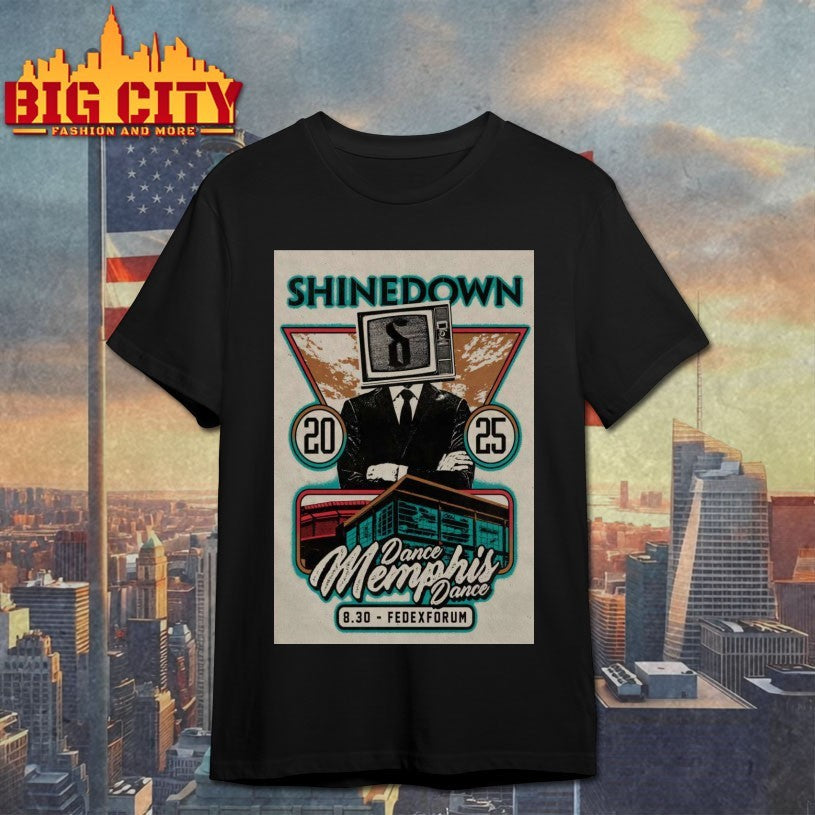 Shinedown August 30 2025 FedExForum In Memphis TN Poster Shirt