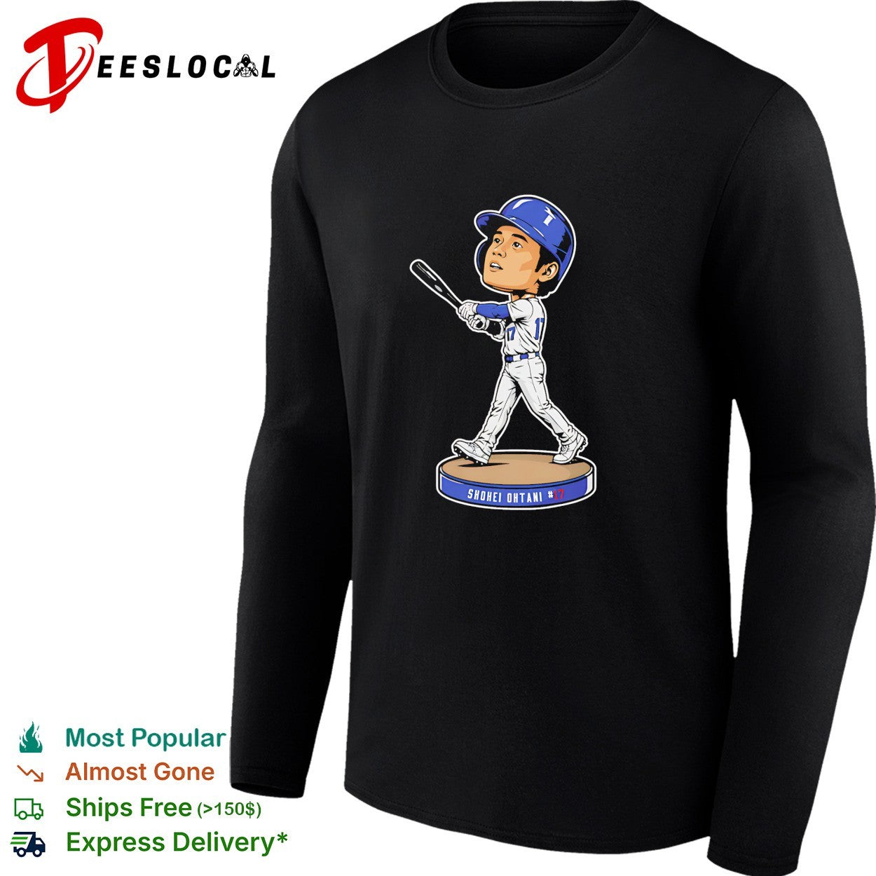 Shohei Ohtani bobblehead figure number 17 shirt