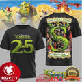 Shrek 25 Years Anniversary 2001 2026 The Whole Story Character Two Sided Shirt