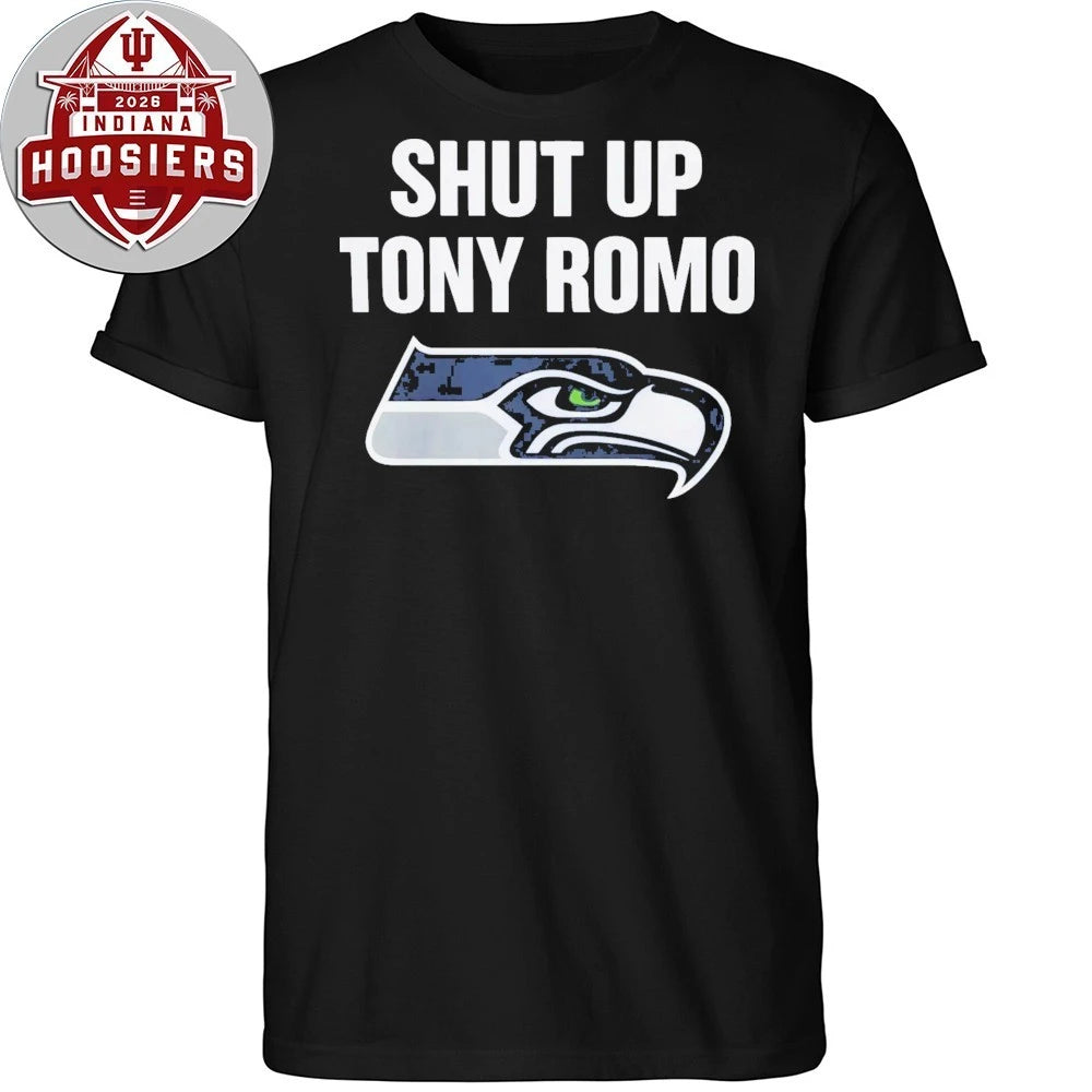 Shut Up Tony Romo Seahawks Logo 2026 T-Shirt
