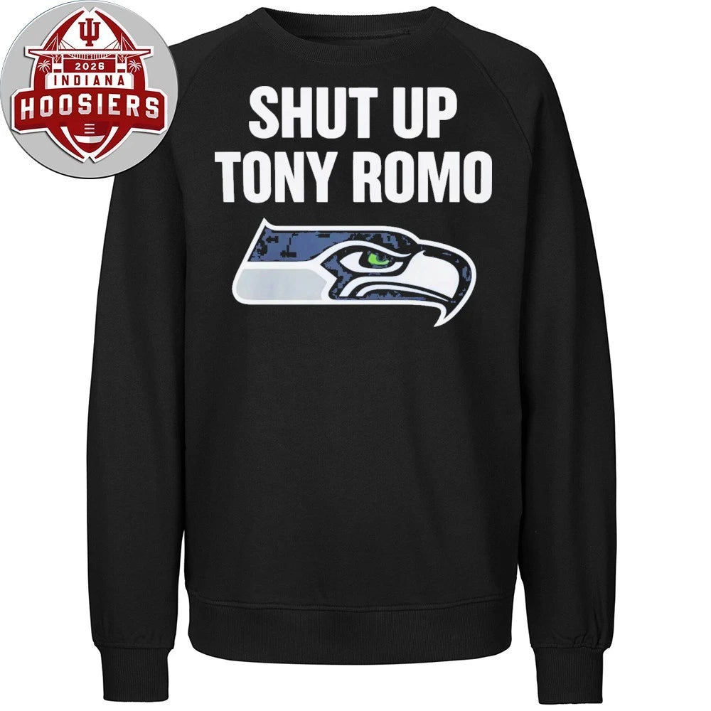 Shut Up Tony Romo Seahawks Logo 2026 T-Shirt