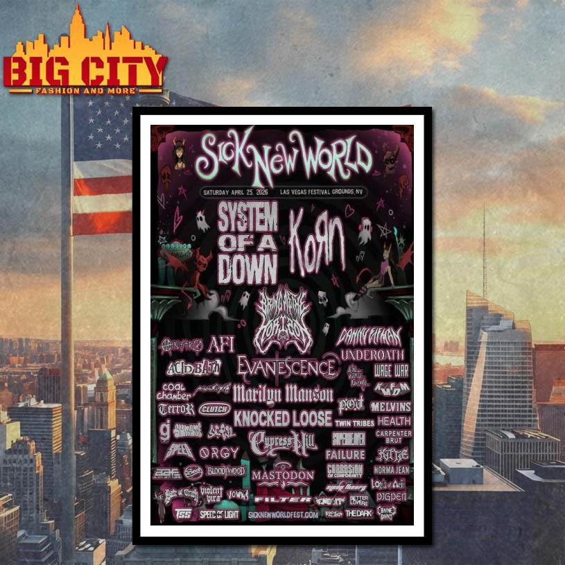 Sick New World October 24 2026 Texas Motor Speedway Poster Shirt