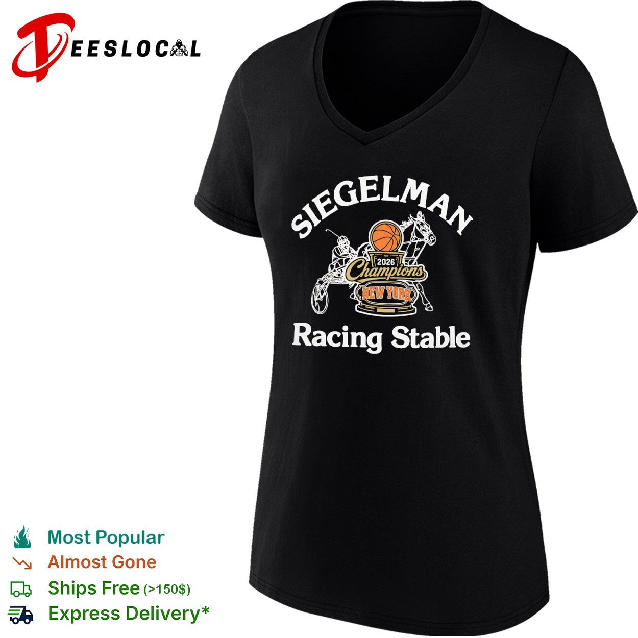 Siegelman Racing Stable 2026 champions New York harness racing shirt