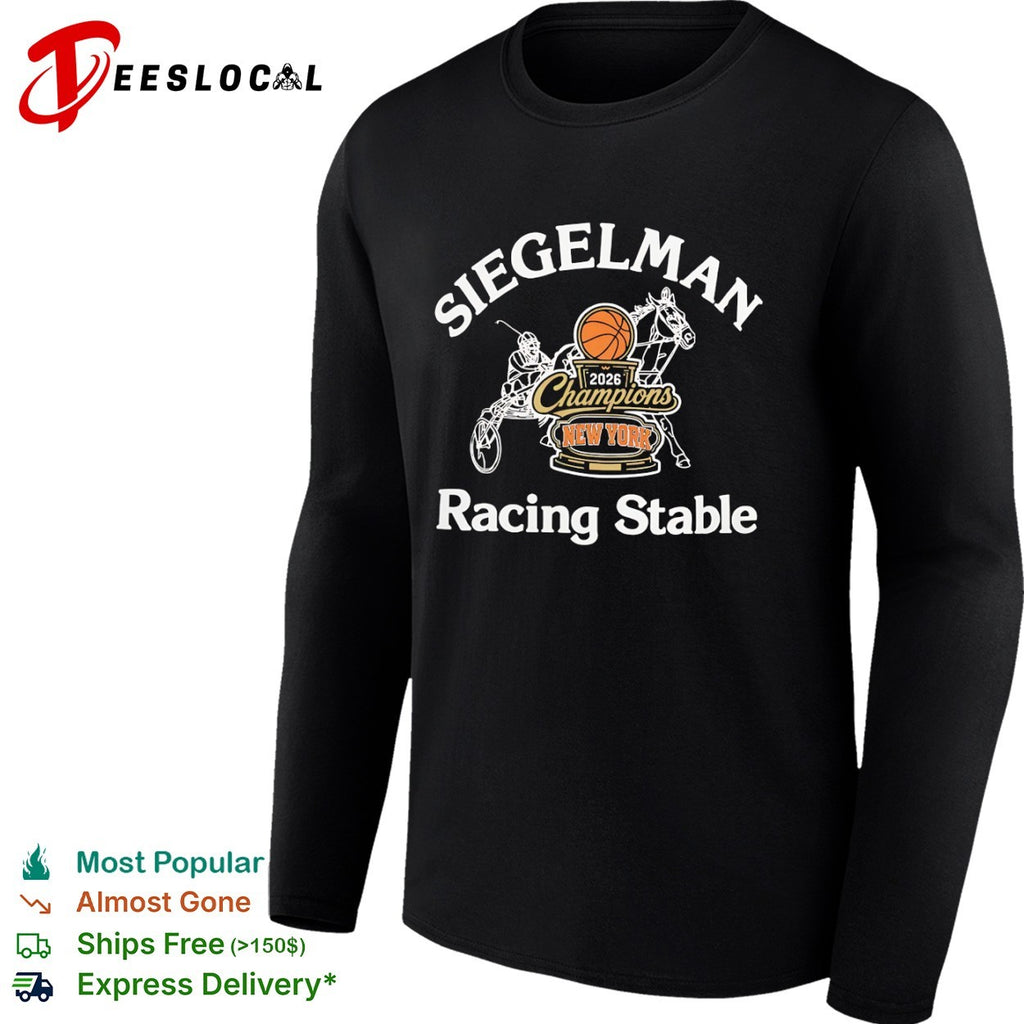 Siegelman Racing Stable 2026 champions New York harness racing shirt
