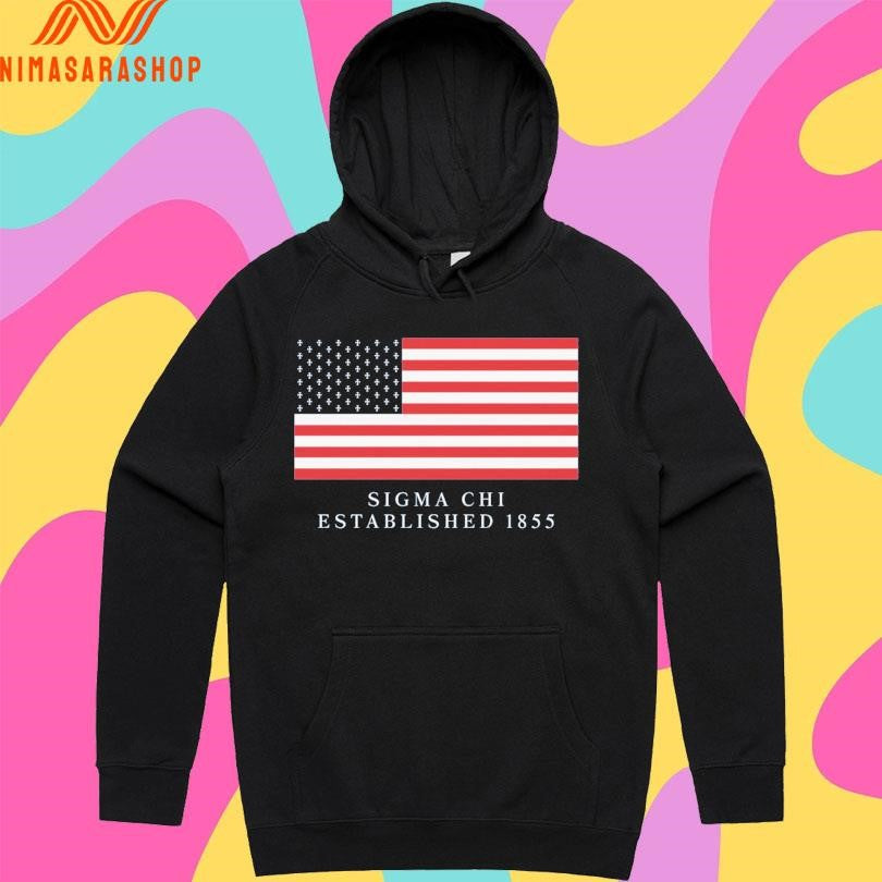 Sigma Chi 4th Of July Flag Established 1855 Shirts