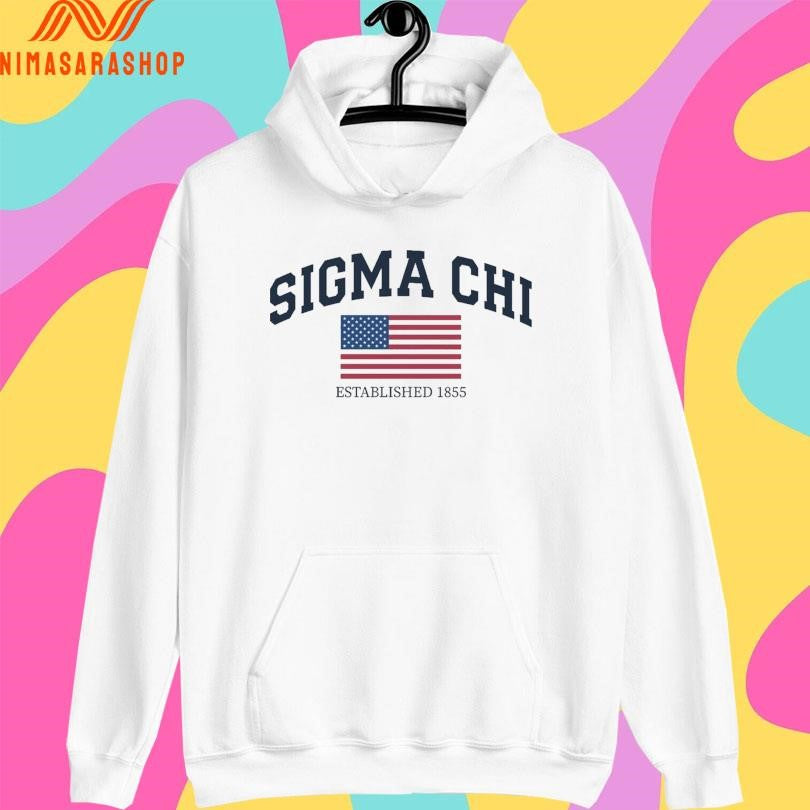 Sigma Chi Americana Flag Established 1855 Shirts