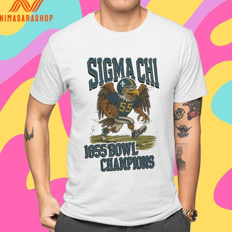 Sigma Chi Football 1855 Bowl Champions Shirts
