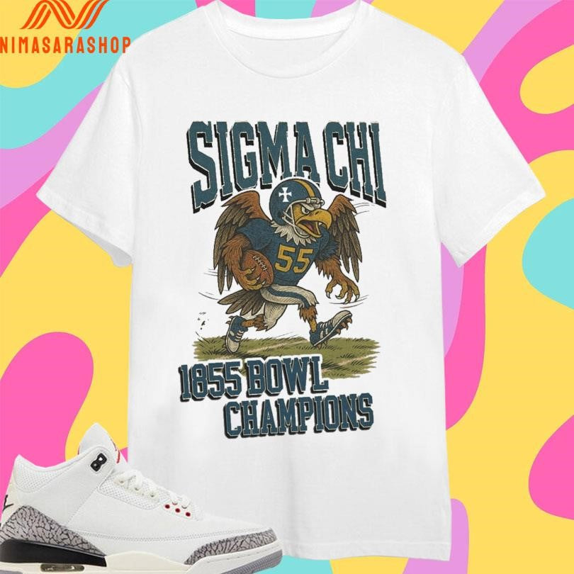 Sigma Chi Football 1855 Bowl Champions Shirts
