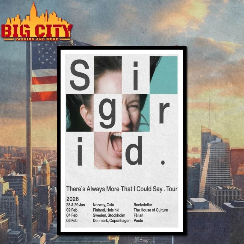 Sigrid Tour UK &amp; Europe 2026 Poster shirt