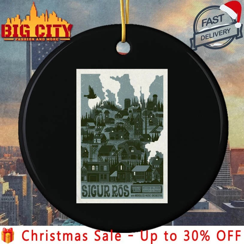Sigur Ros Nov 7 2025 Mission Ballroom Denver CO Poster shirt