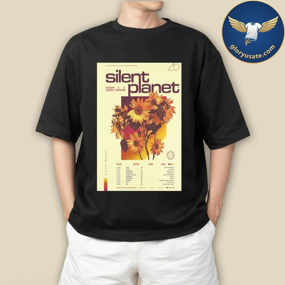 Silent Planet EU &amp; UK June 2026 Poster Shirt