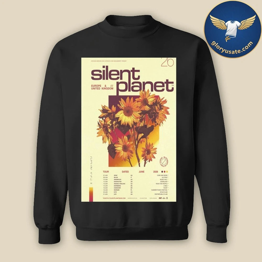 Silent Planet EU &amp; UK June 2026 Poster Shirt