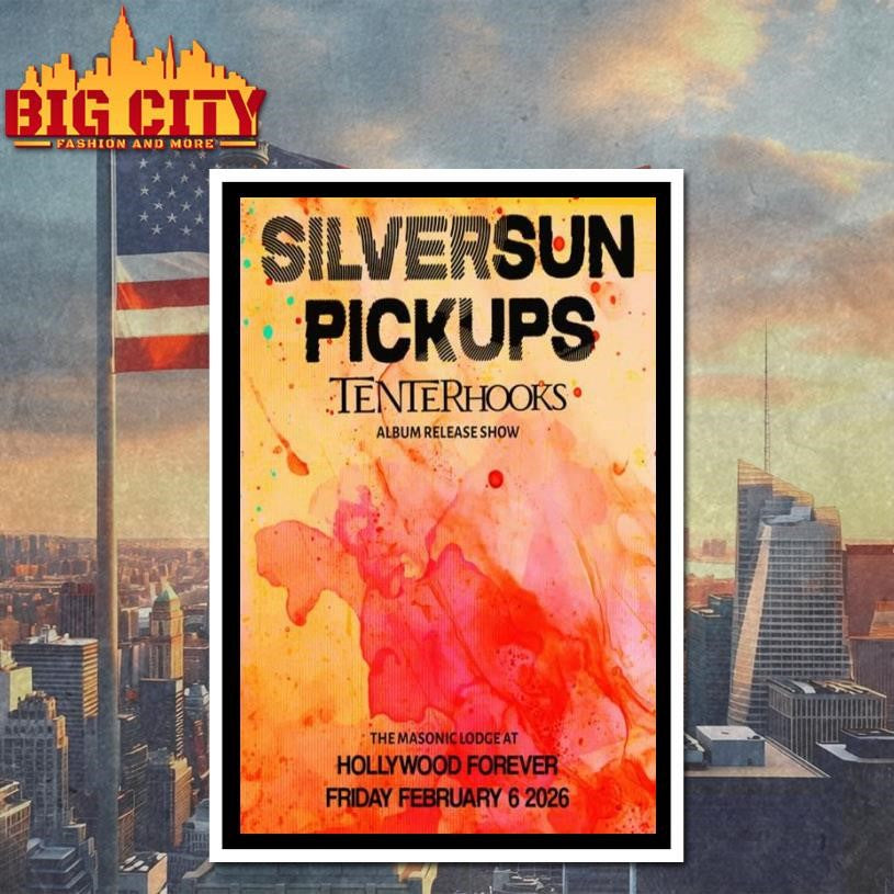 Silversun Pickups Hollywood Forever February 6 2026 Concert Poster Shirt