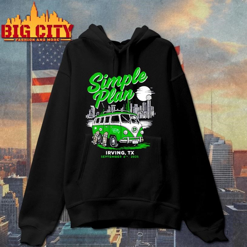 Simple Plan The Pavilion At Toyota Music Factory September 6 2025 shirt