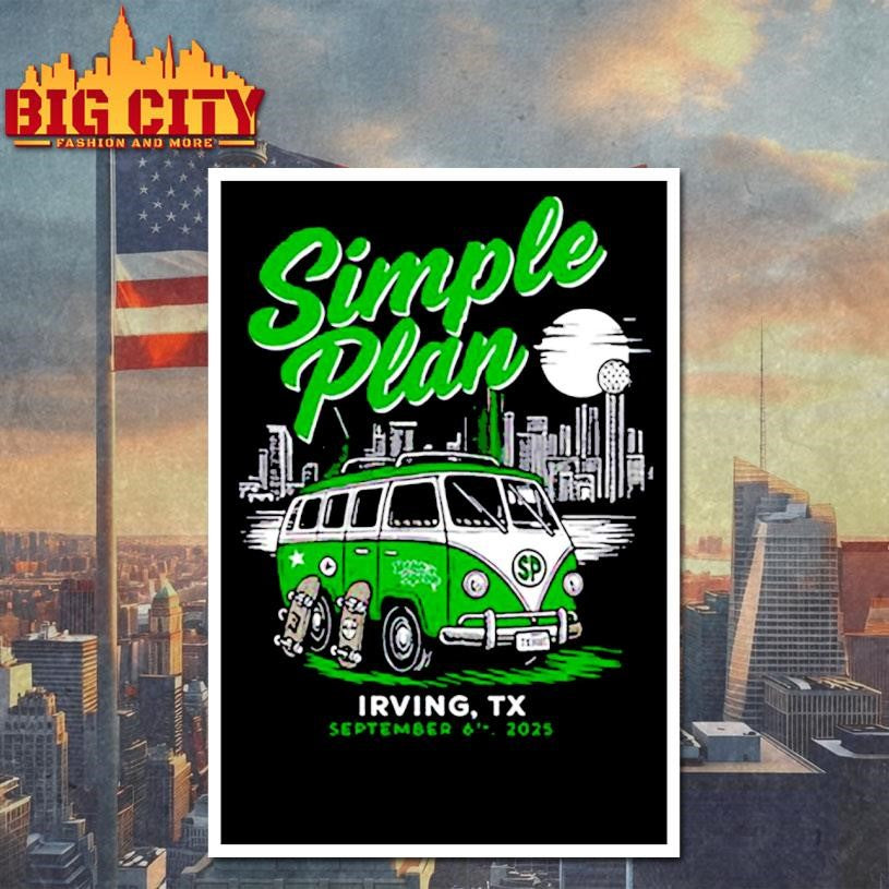 Simple Plan The Pavilion At Toyota Music Factory September 6 2025 shirt