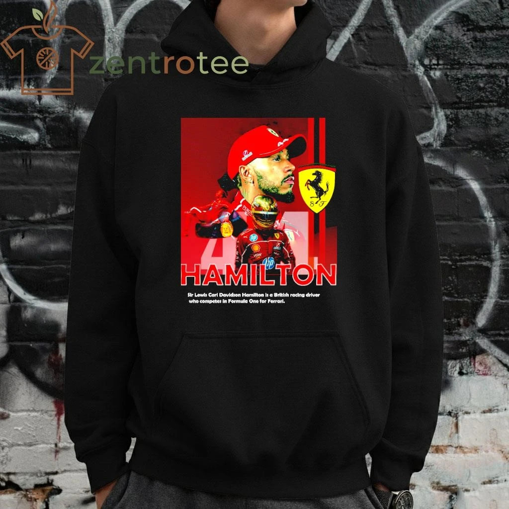 Sir Lewis Carl Hamilton is a British racing driver who competes in Formula One for Ferrari tee