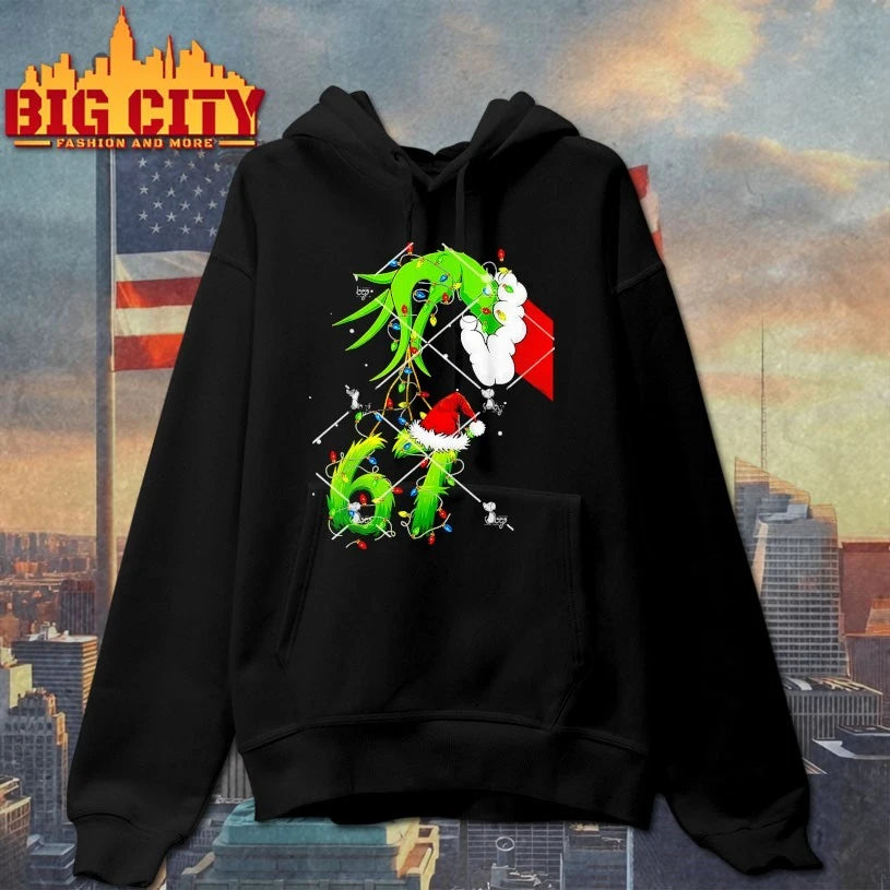 Six Seven 67 Xmas Grinch Hand Christmas shirt