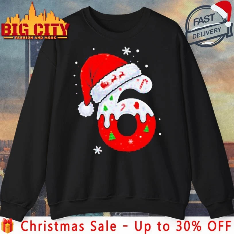 Six Seven Meme santa hat 2025 shirt