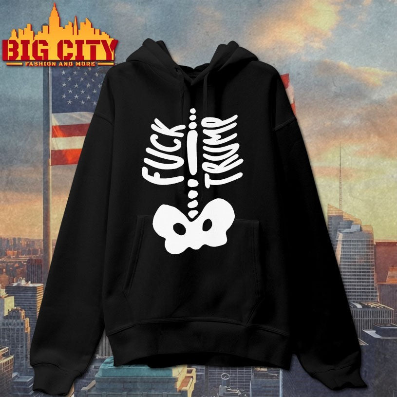 Skeleton F-ck Trump Halloween Costume Shirts