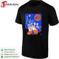 Skeleton Jalen Brunson Karl Anthony Towns New York Knicks Grateful Dead Skeleton NBA shirt