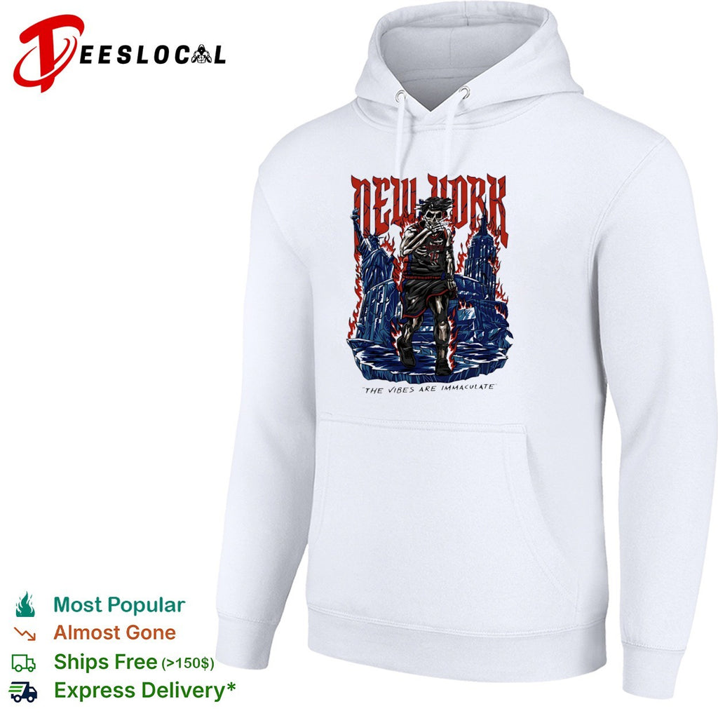 Skeleton Jalen Brunson New York Knicks NBA The Vibes Are Immaculate shirt