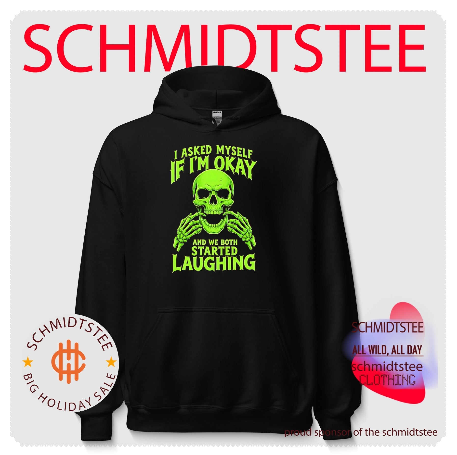Skull I Asked Myself If I Am Okay and We Both Started Laughing shirt