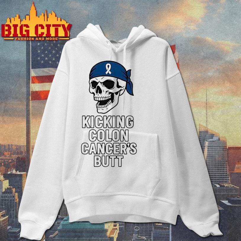 Skull Kicking Colon Cancer’s Butt Awareness Shirt