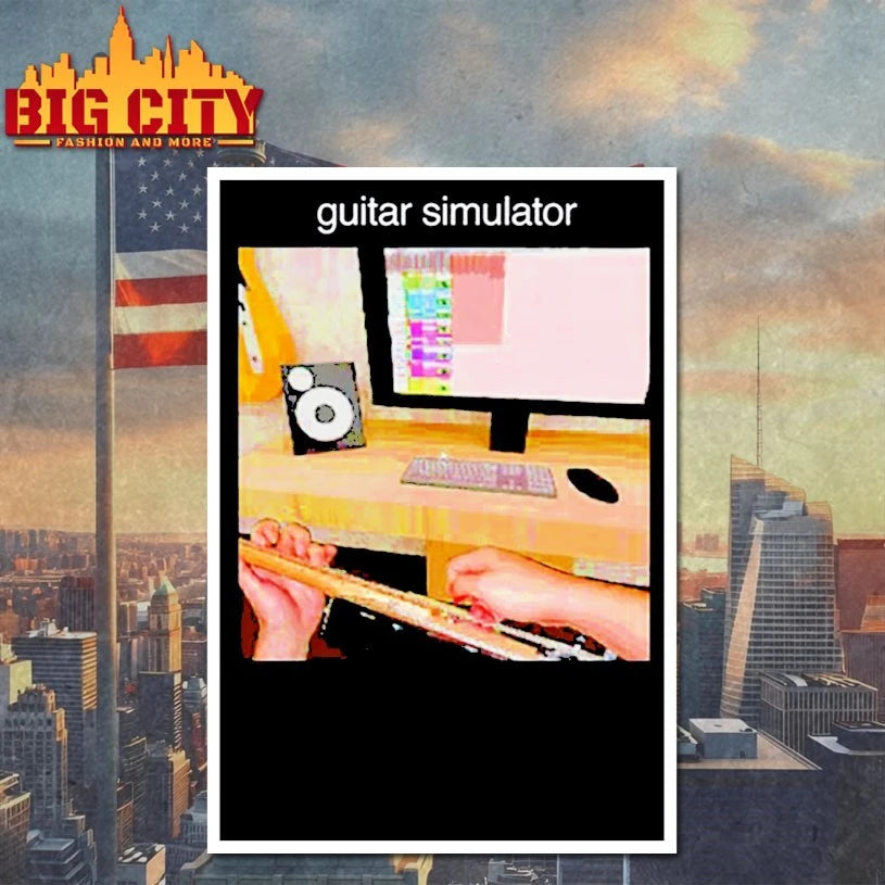 Skull Mug Guitar Simulator shirt