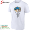 Slacker cartoon heads punk rock group shirt