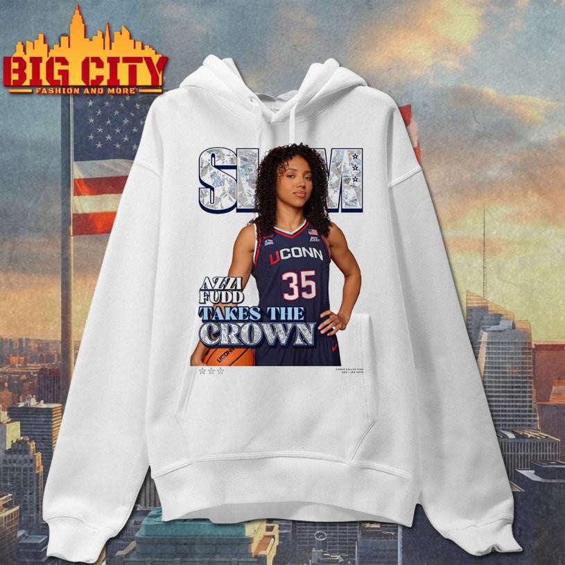Slam 259 Cover Tee Azzi Fudd Take The Crown UConn Huskies