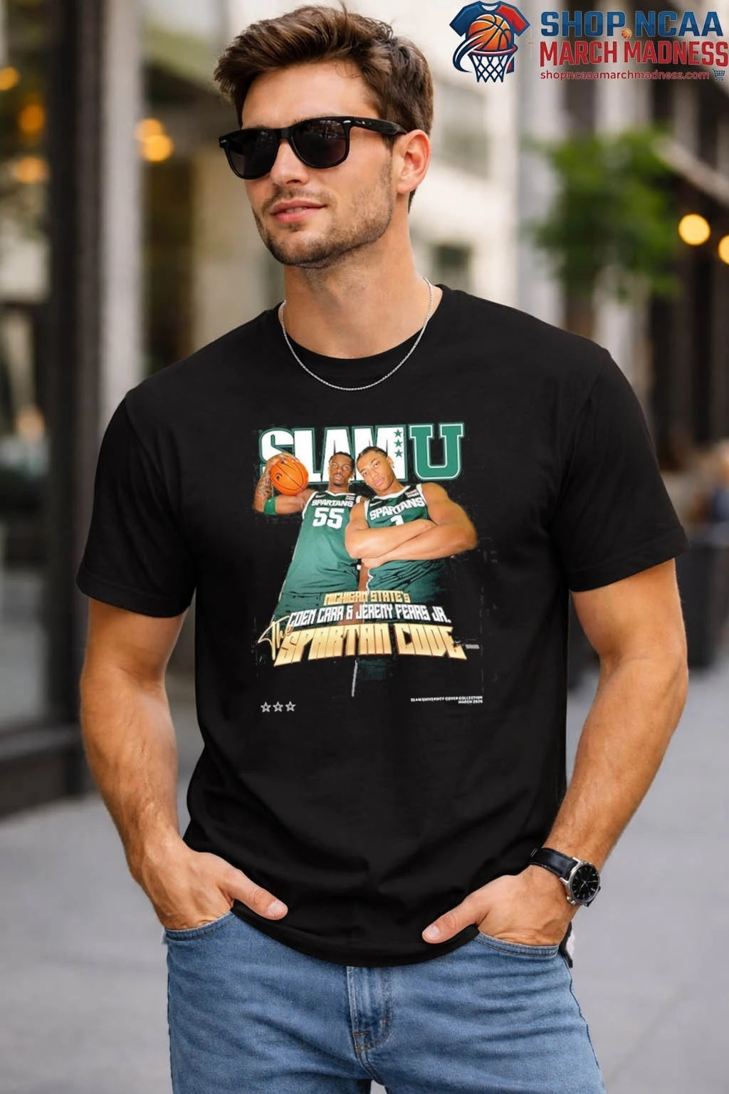 Slam Coen Carr Jeremy Fears Jr. Spartan Code Shirt