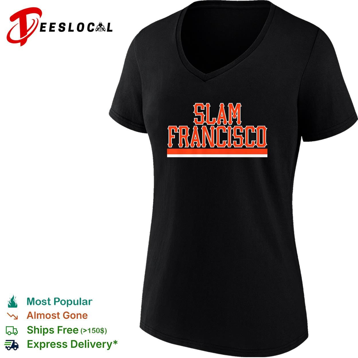 Slam Francisco San Francisco Giants baseball bold dark shirt