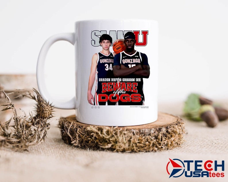Slam Gonzaga Bulldogs Braden Huff and Graham Ike Beware of the Dogs shirt