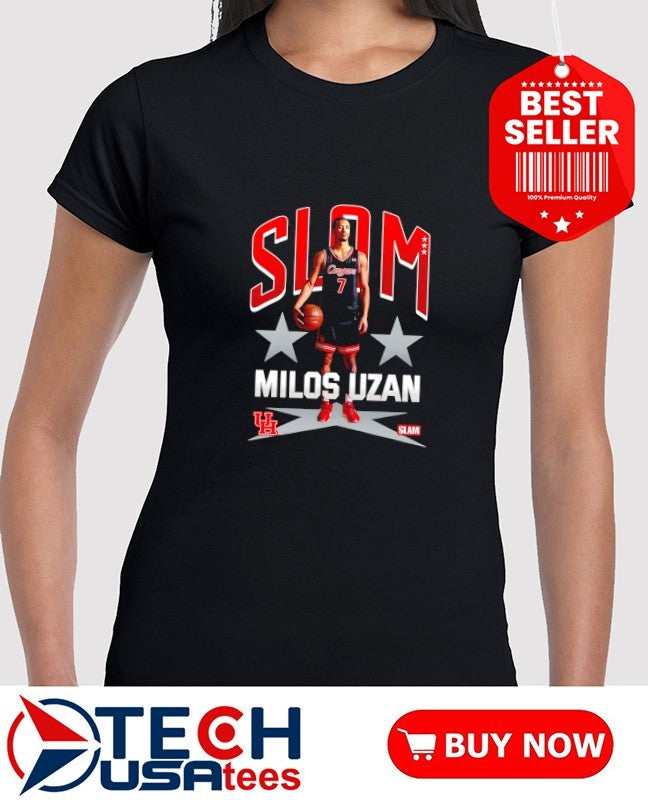 Slam Houston Cougars Milos Uzan shirt