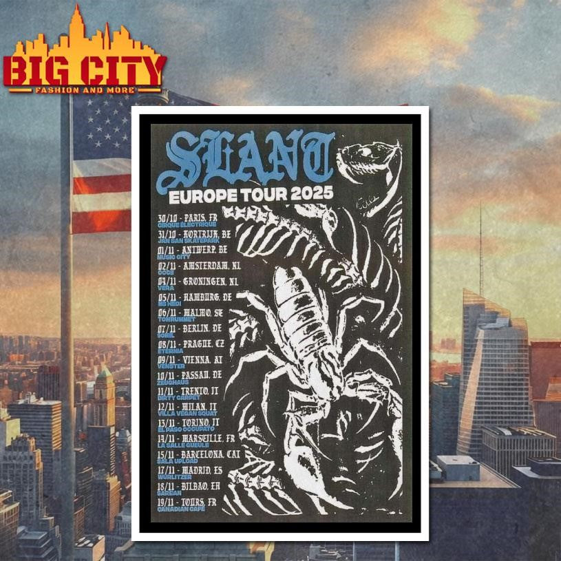 Slant Tour European 2025 Poster Shirt