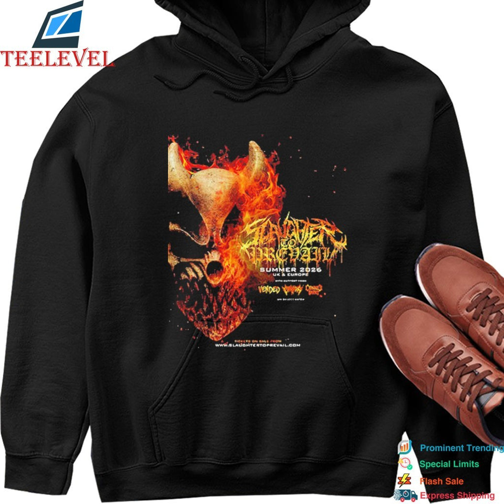 Slaughter To Prevail Summer 2026 UK And Europe Tour T-Shirts