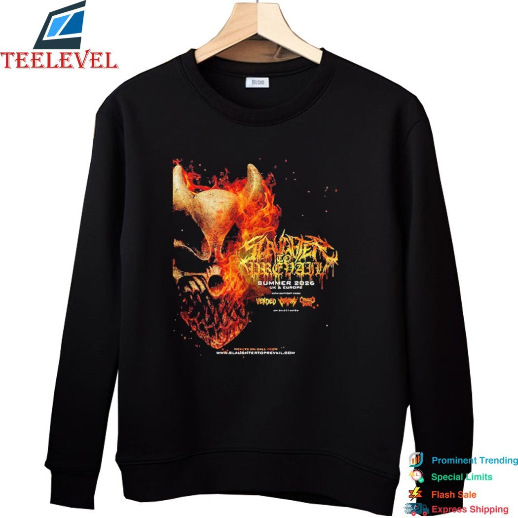 Slaughter To Prevail Summer 2026 UK And Europe Tour T-Shirts