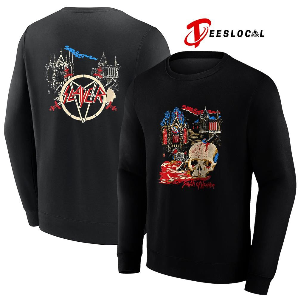 Slayer South of Heaven skull art shirt