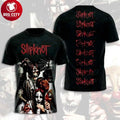 Slipknot Band Music Members Masks Collage Two Sided Shirt