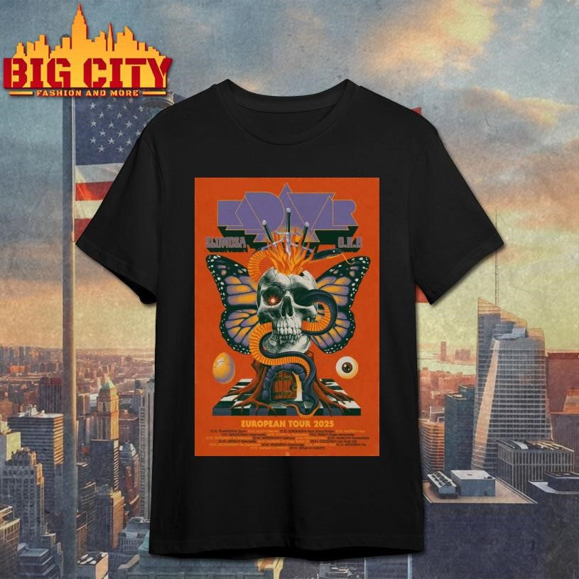 Slomosa &amp; Kadavar European Poster Tour 2025 Shirt