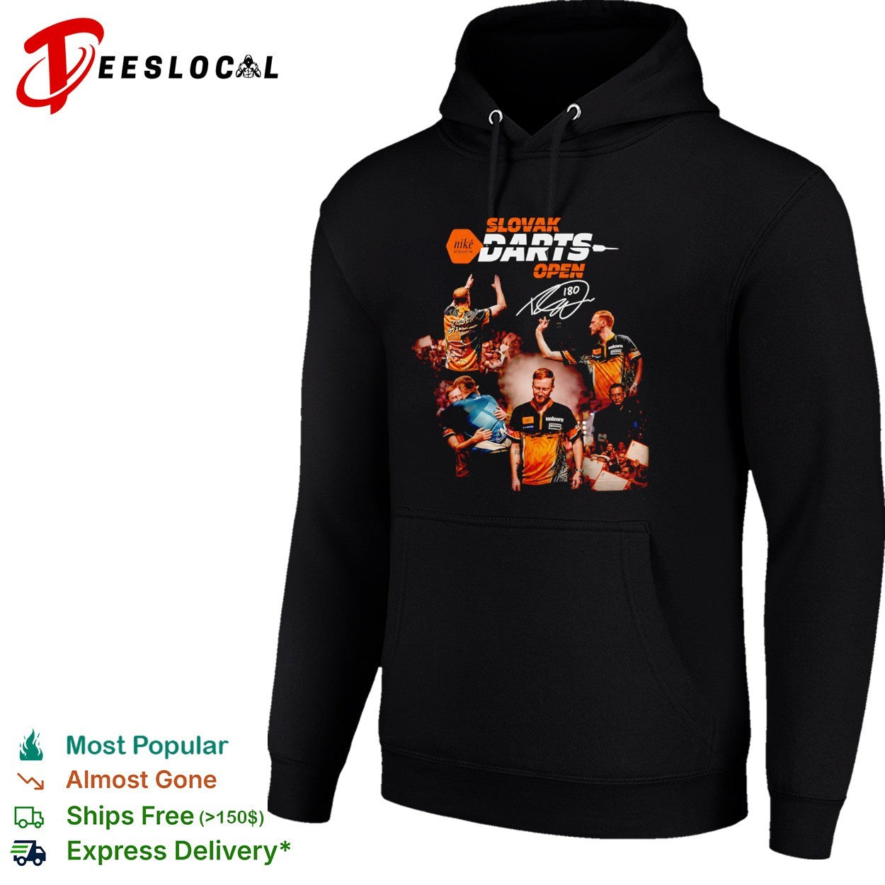 Slovak Darts Open 180 darts player shirt