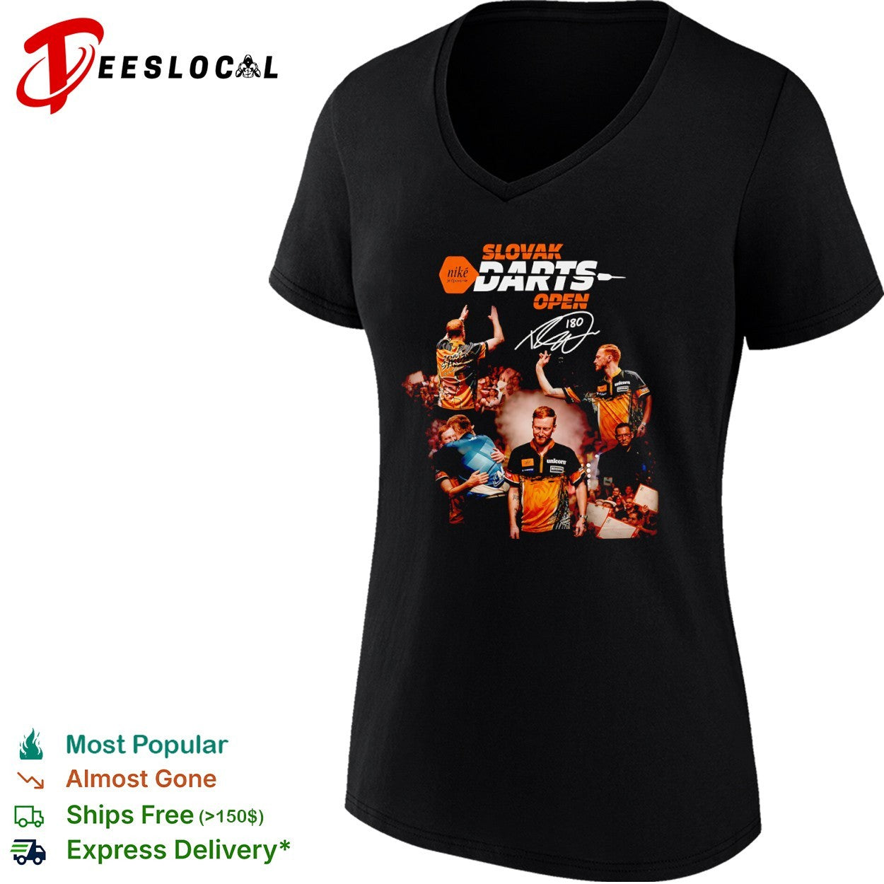 Slovak Darts Open 180 darts player shirt