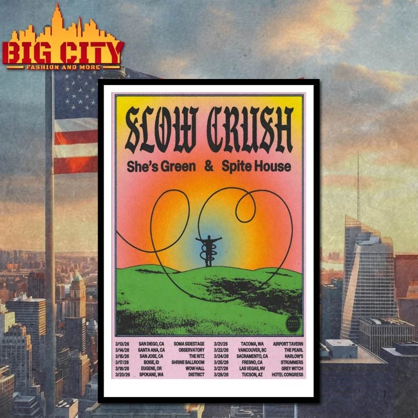 Slow Crush US Tour 2026 Poster shirt
