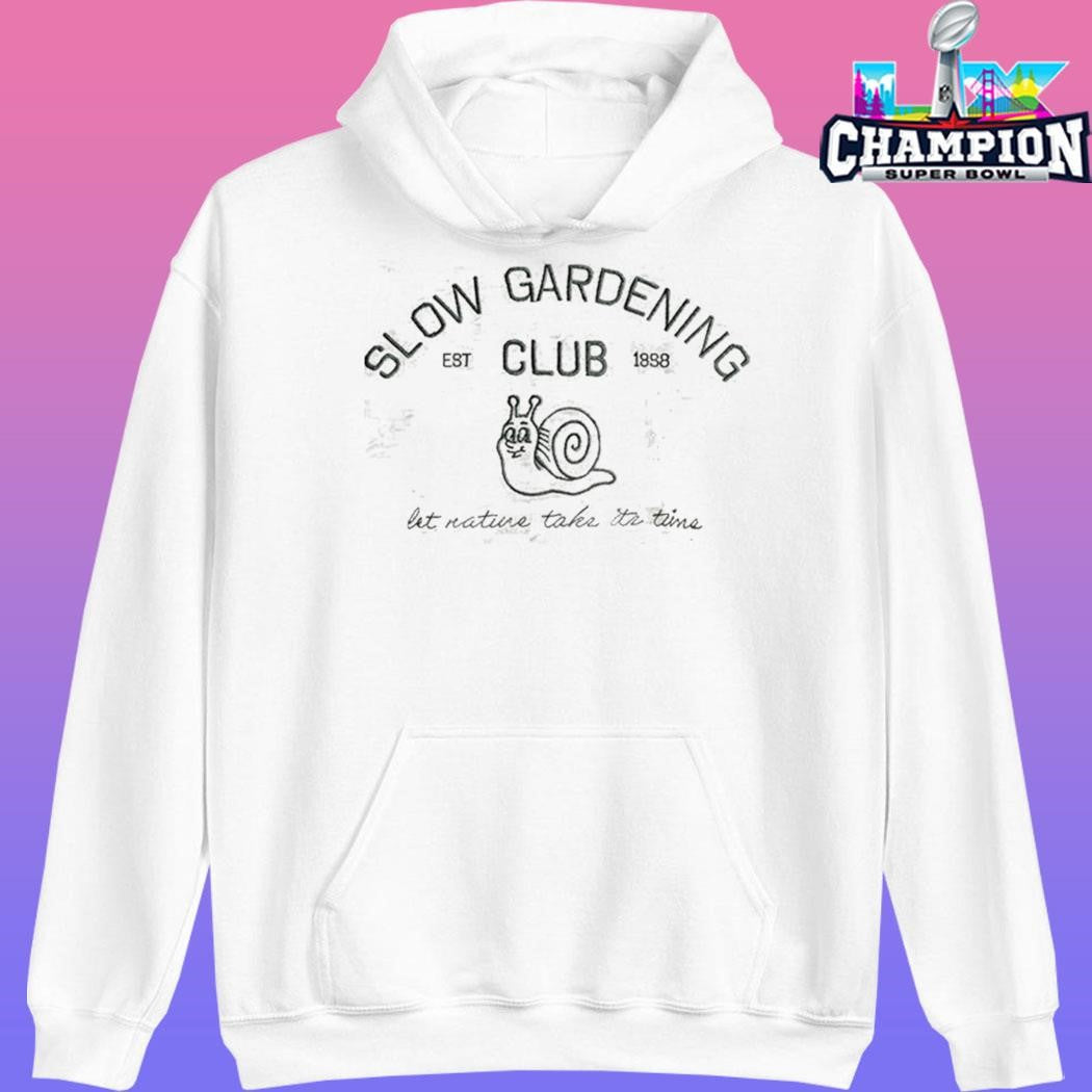 Slow Gardening Club Let Nature Take It’s Time Embroidered Shirt