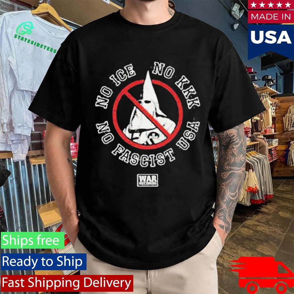 Smash Ice No Ice No KKK No Fascist USA Art By Mikal William Shirt
